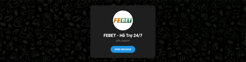 Kênh Telegram hỗ trợ khách hàng chính thức của FEBET